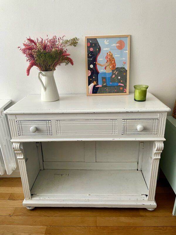 Parisian buffet in restored solid wood