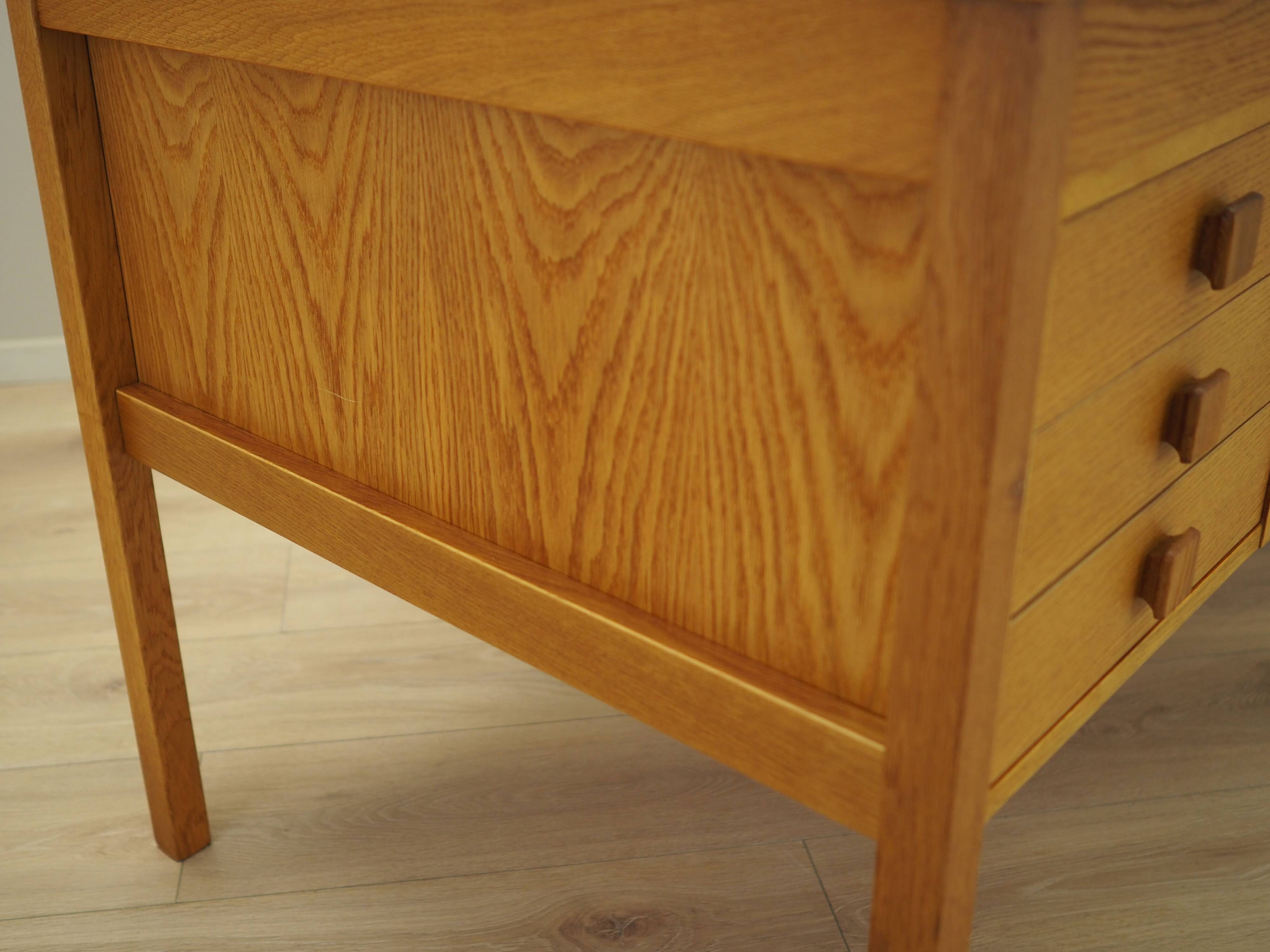 Ash wood desk, Danish design, 1970s, manufacturer: Domino Møbler