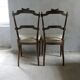 Pair of flying chairs in Louis XVI style