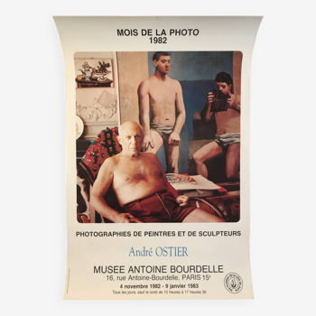 André OSTIER (after) Mois de la photo / Antoine Bourdelle Museum, 1982. Original Picasso poster