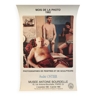 André OSTIER (after) Mois de la photo / Antoine Bourdelle Museum, 1982. Original Picasso poster