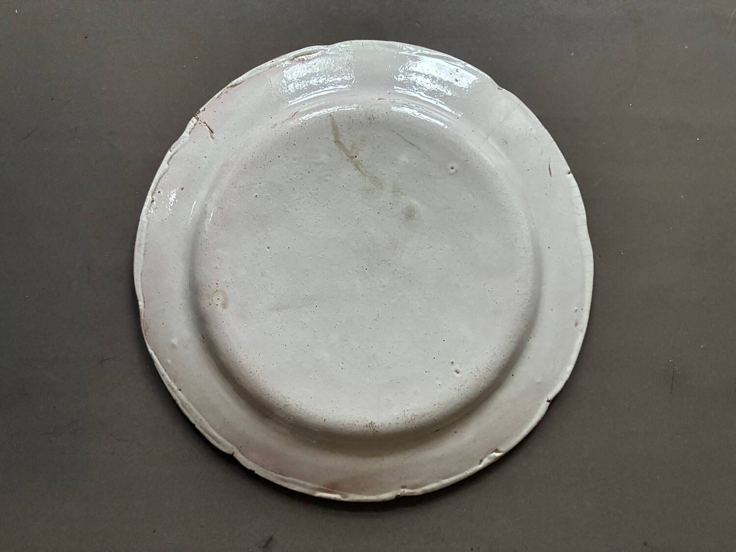 Eighteenth-century earthenware plate