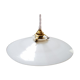Lampshade suspension in opaline white