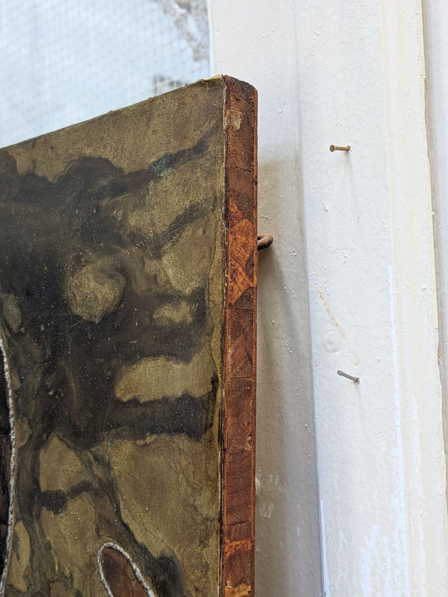 Large brutalist wall panel