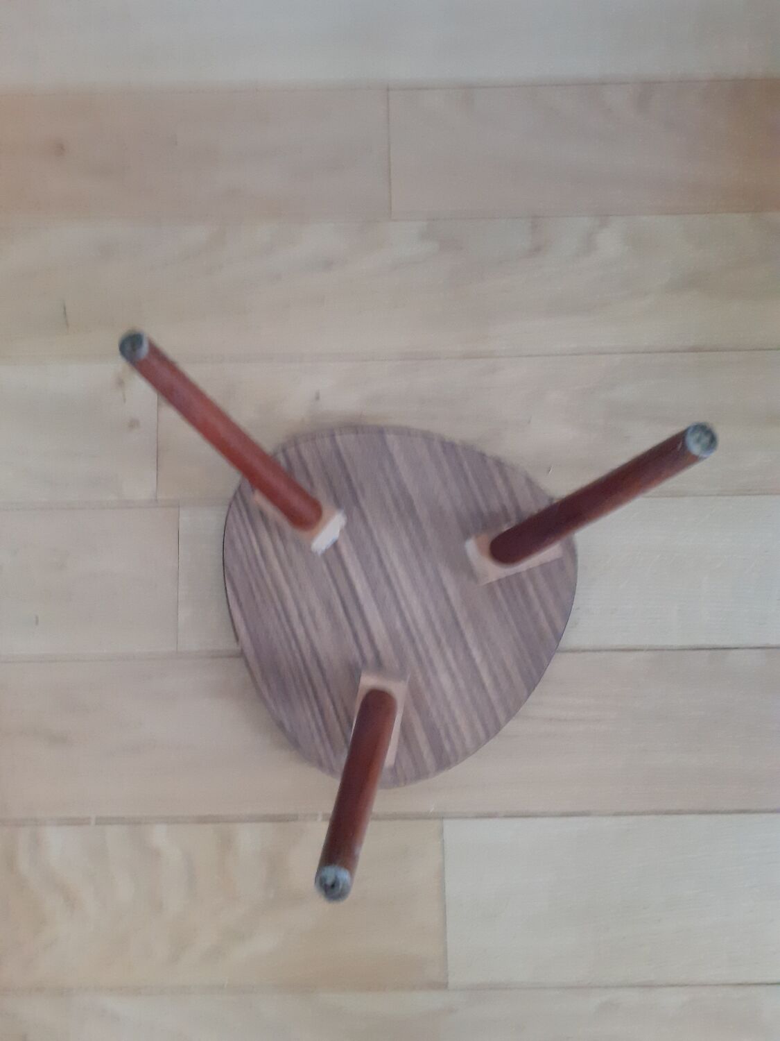 Formica tripod side table