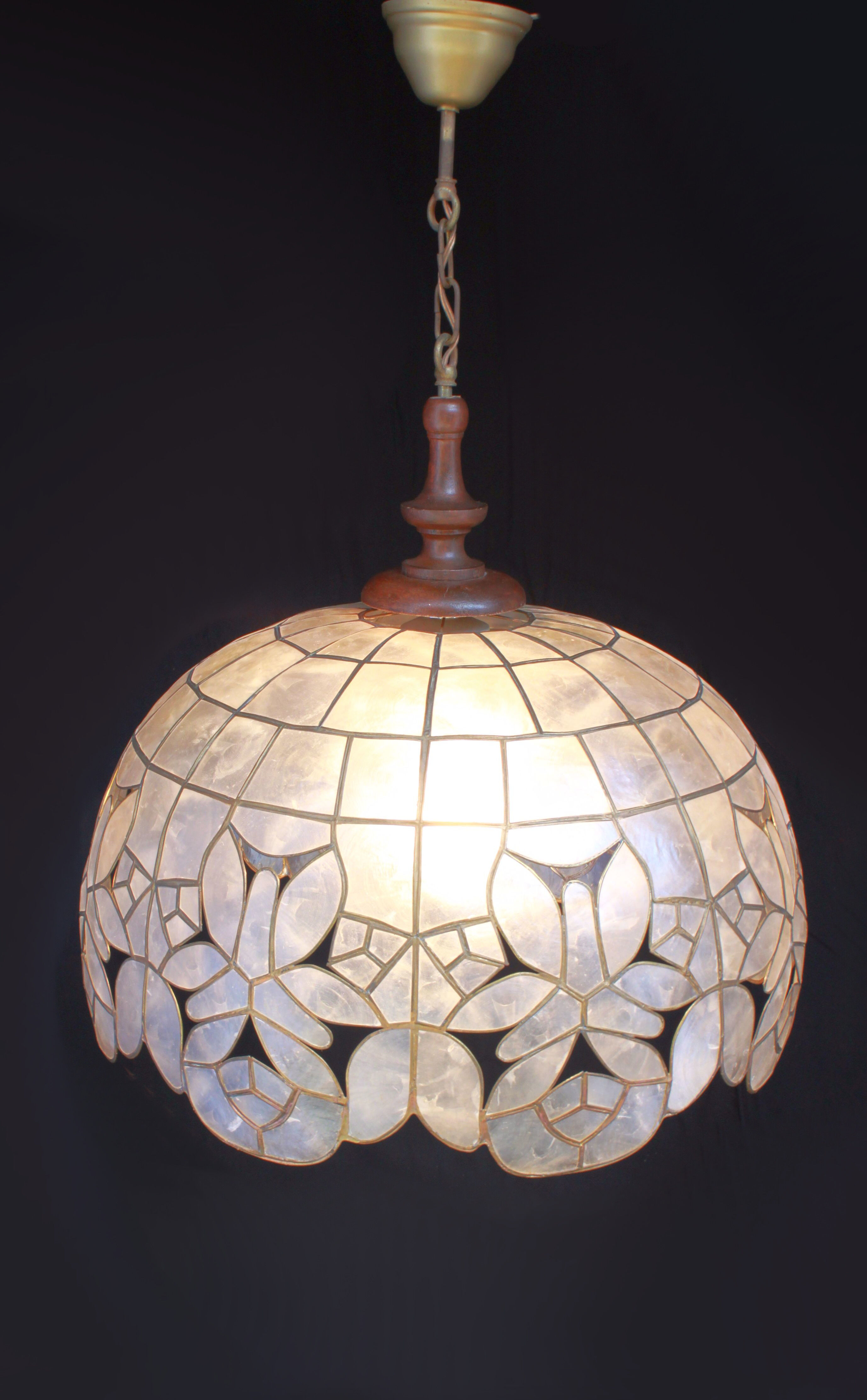 Lustre en nacre de Capiz, 70