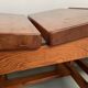 Dining table and 4 chairs, mountain furniture from the 1960s.