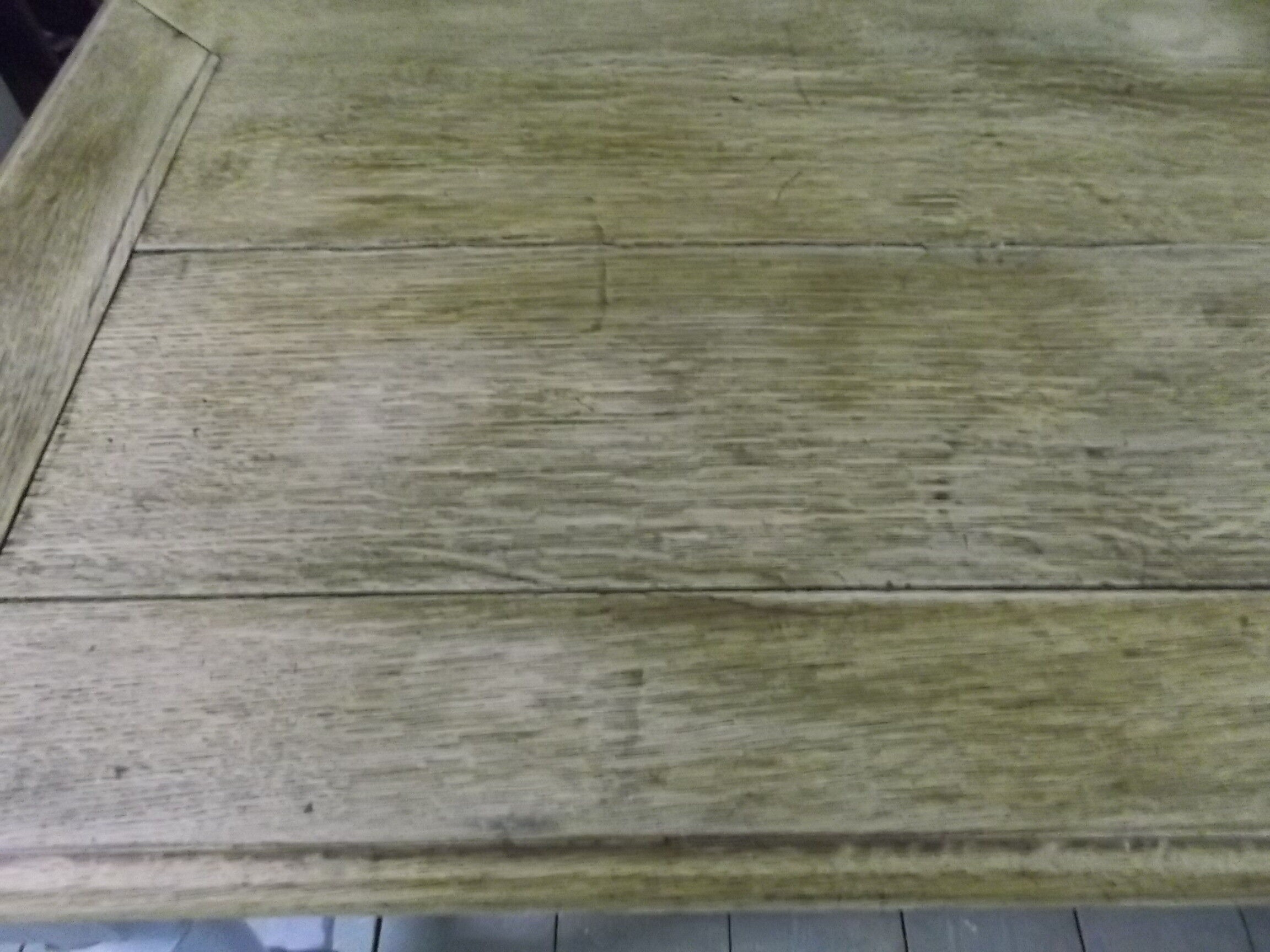 Antique desk patinated