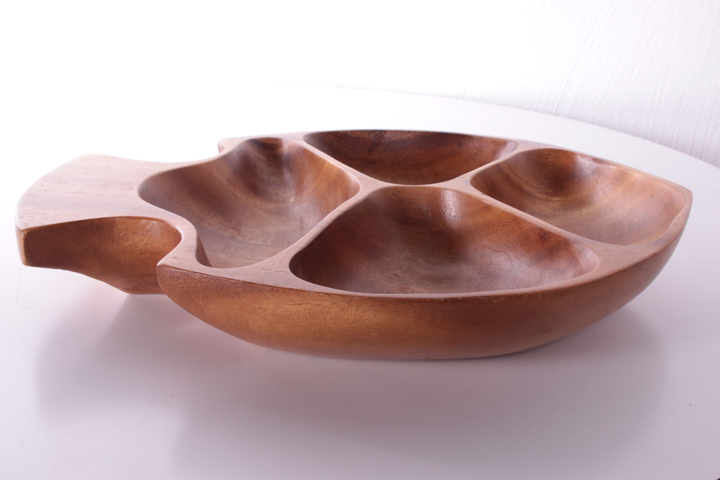 Vintage teak drink bowl 1960s german