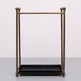 Rectangular Brass And Cast Iron Umbrella Stand. French. Circa 1900
