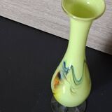 Chinese Dalian Glass vase - Snowflakes 1950