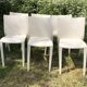 Chaises blanches Slick Slick Philippe Starck XO Design années 80