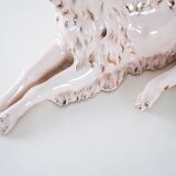 Porcelain figurine of a Borzoi dog, 1960s, made in Europe