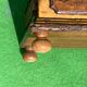 1950s Italian brass and wood wine rack with drawer
