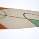 Tapis kilim géométrique moderne du milieu du siècle avec porte-manteau dans le style d'Antonin Kybal, années 1950.