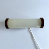 Art Deco Wood Glass Wall Light Bedside