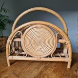 Bamboo magazine holder