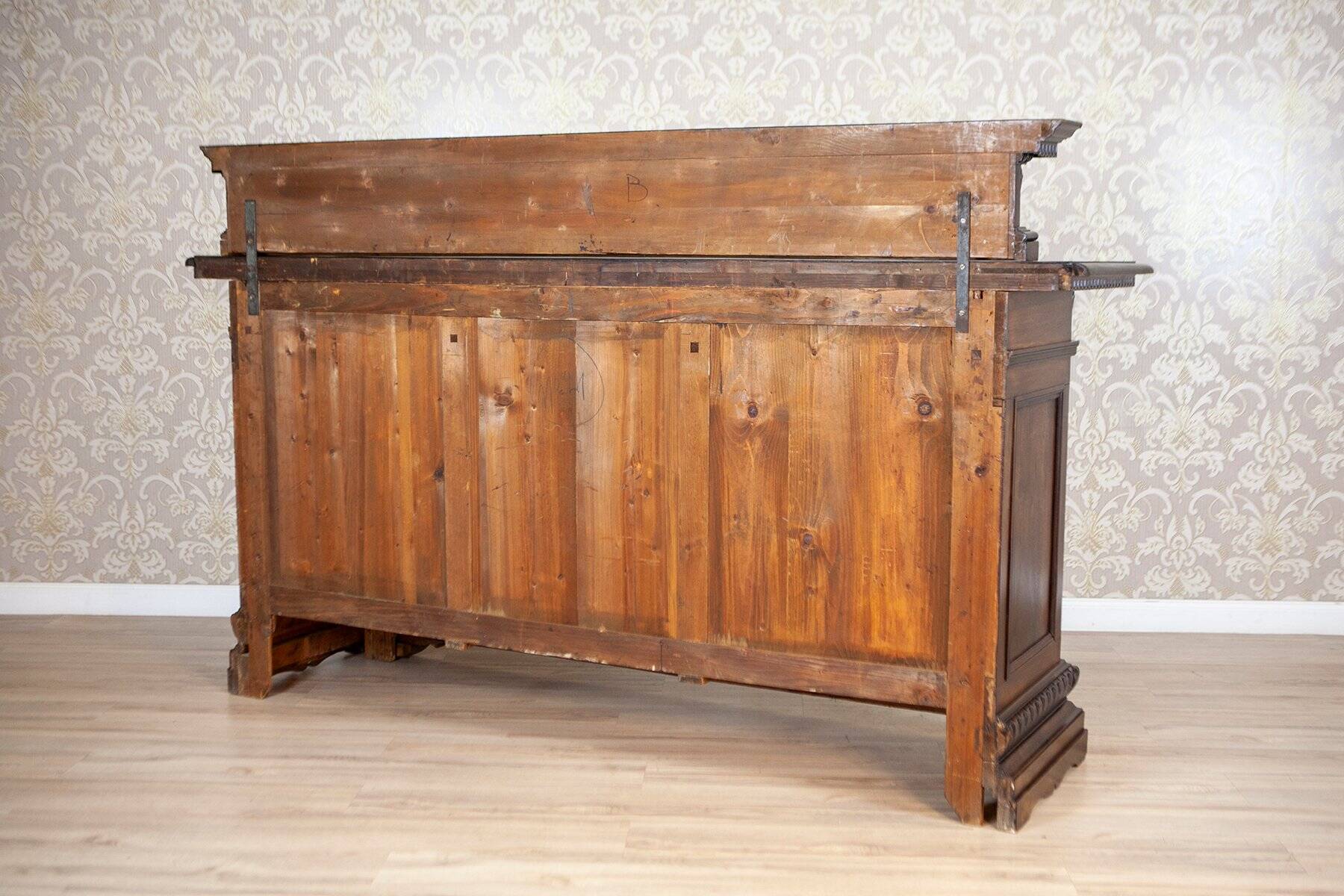 Renaissance Revival Sideboard in Oak