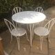 Wrought iron garden furniture