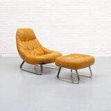 Earth Chair & Hocker by Percival Lafer