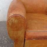 Sofa club leather mustache