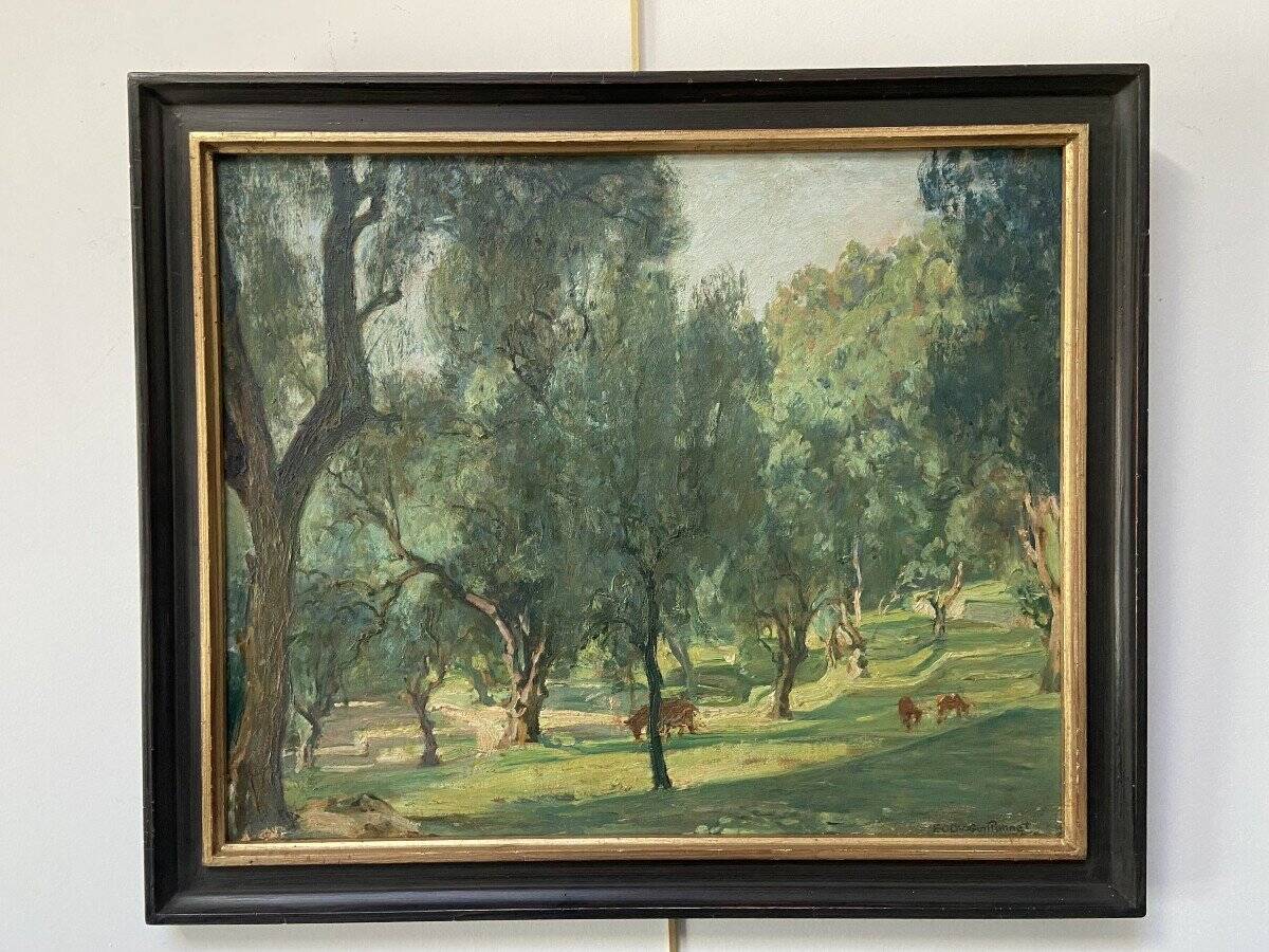 Octave Denis Victor Guillonnet (1872 - 1967) The Olive Trees,