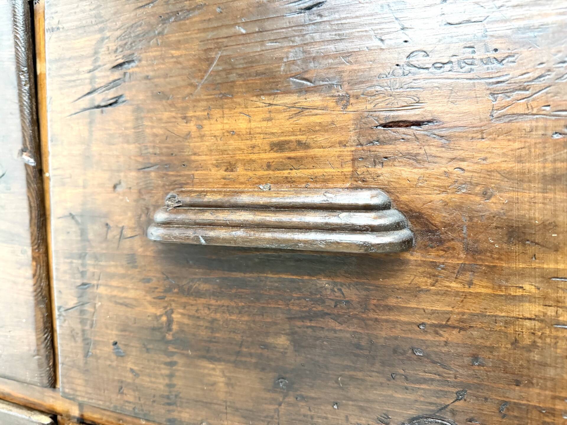 Meuble de métier ancien à 12 tiroirs, circa 1900