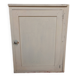 Antique workshop storage cabinet with one door