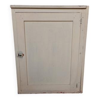 Antique workshop storage cabinet with one door