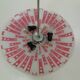 Mid-century design glass pendant/Napako, 1960's.