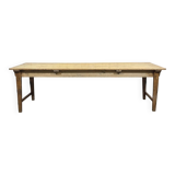 Early 20th-century farmhouse table made of fir, elm, and chestnut.