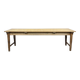 Early 20th-century farmhouse table made of fir, elm, and chestnut.