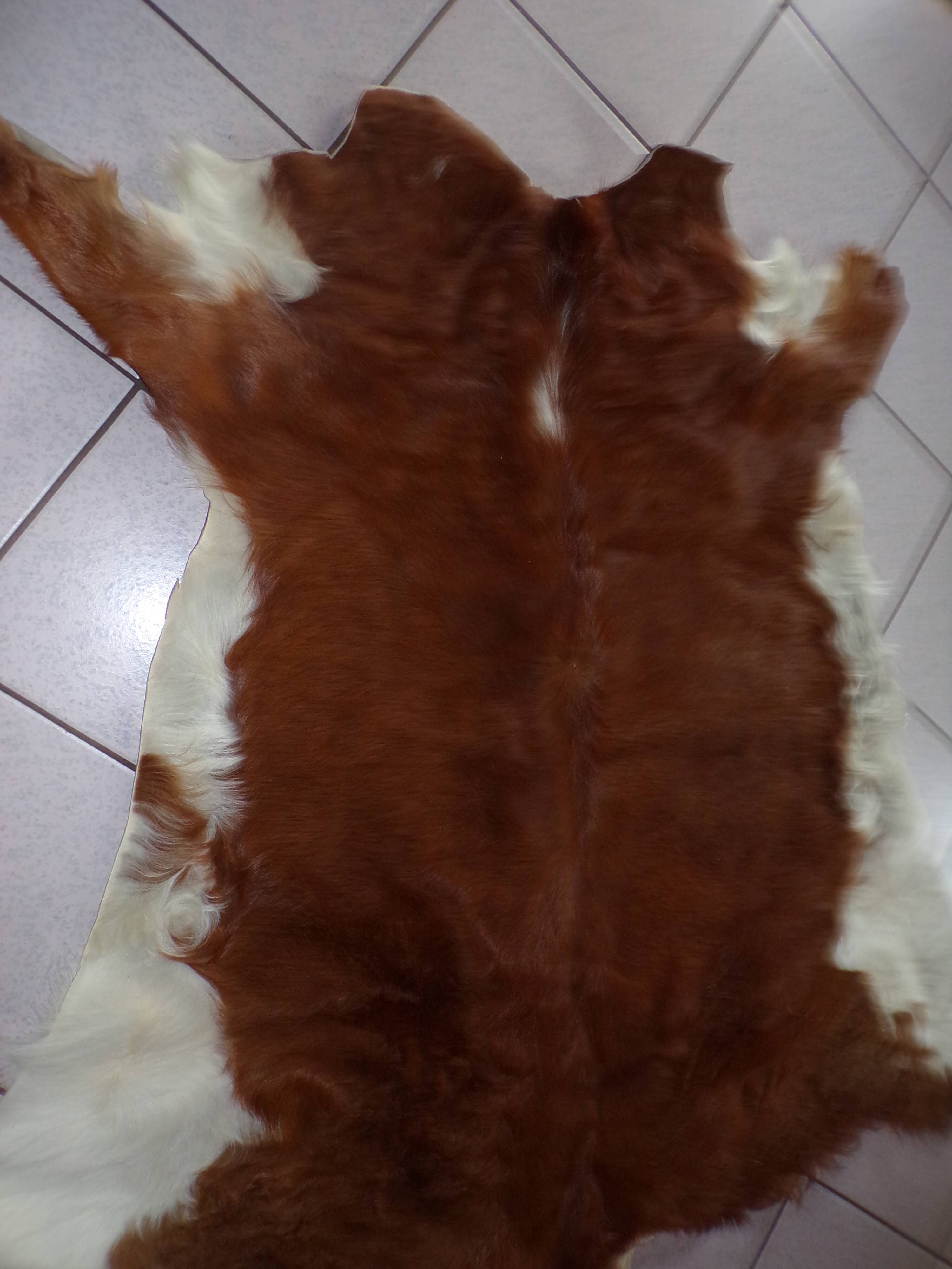 Tanned calf skin 130x100cm