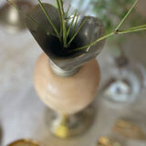 2 alabaster soliflores