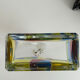 Rare vintage carafe bottle Luigi Bormioli Italy - Model "Stained-