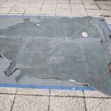 Cowhide color auburn and white 200x200cm