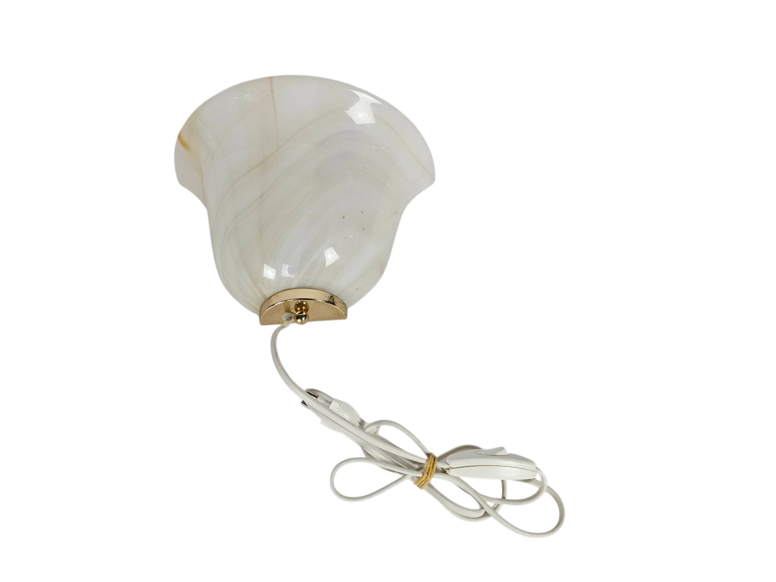 Wall lamp - Barovier & Toso style - marbled glass - applique - gold - 90s