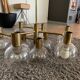 Swedish 9 ball pendant light from the 70s