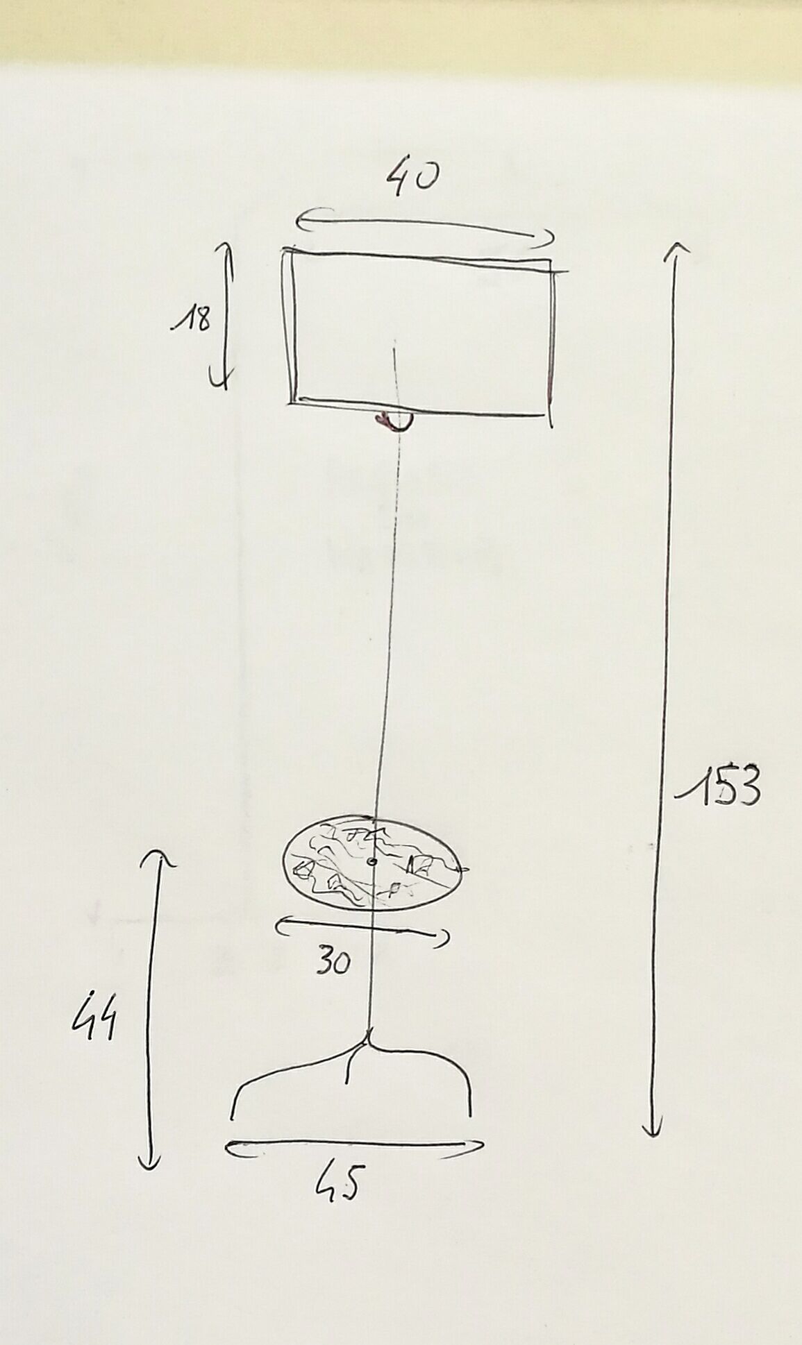 Vintage 50s floor lamp
