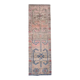1970s Turkish Oushak Handmade Wool Cotton Orange Runner Rug 91x291