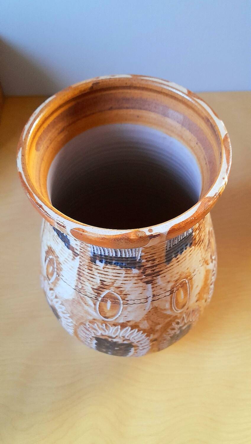 Courjault ceramic vase from the 60s