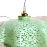 Vintage Clichy porcelain pendant lamp