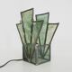 Lampe ou applique murale en vitrail et plomb. Époque Art Déco