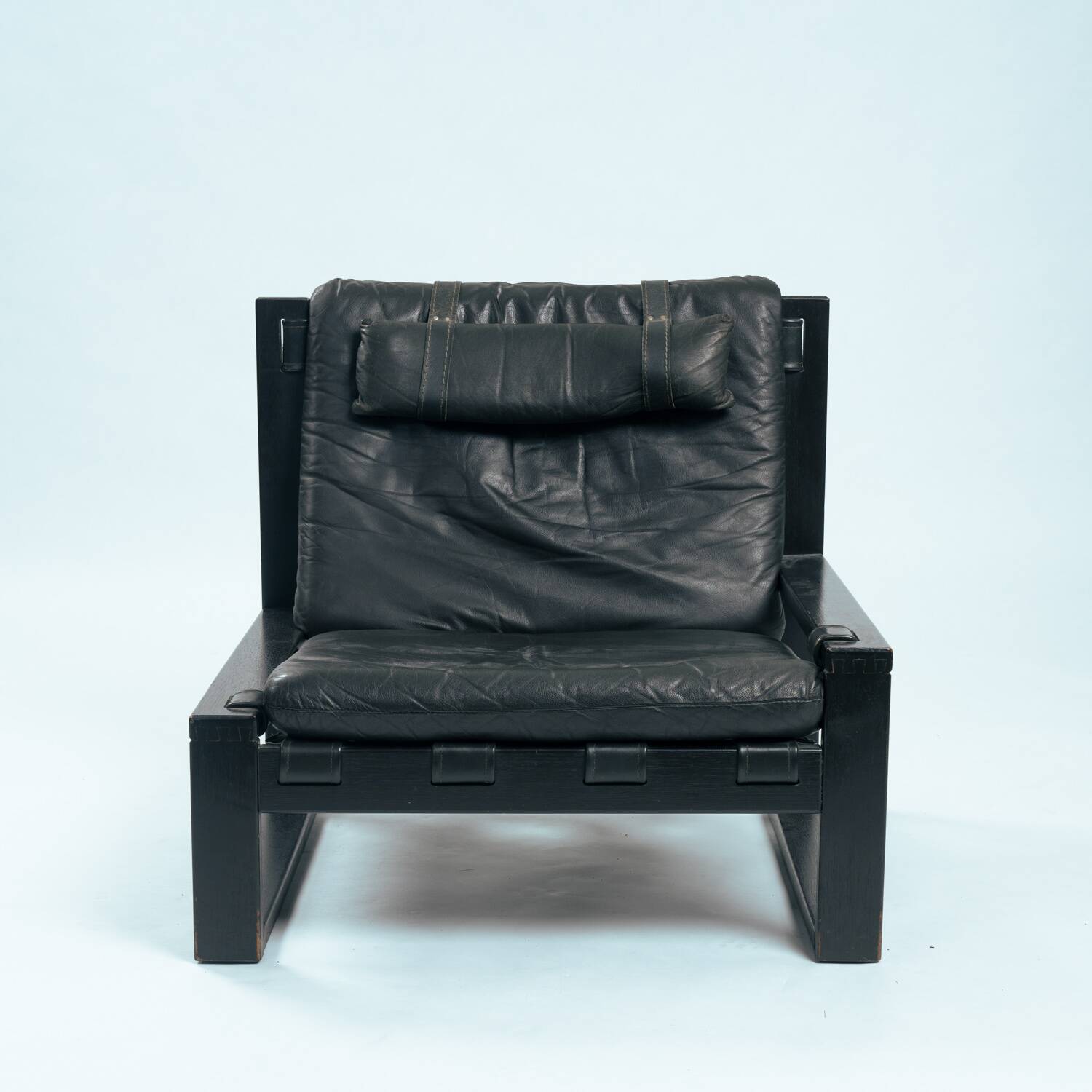 Chaises longues brutalistes avec repos-pieds de Sonja Wasseur, années 1970