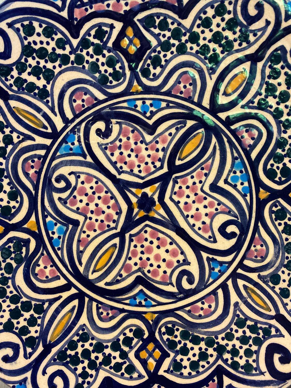 Ethnic decoration plate