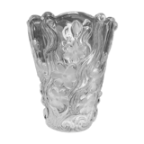 Vintage molded glass vase