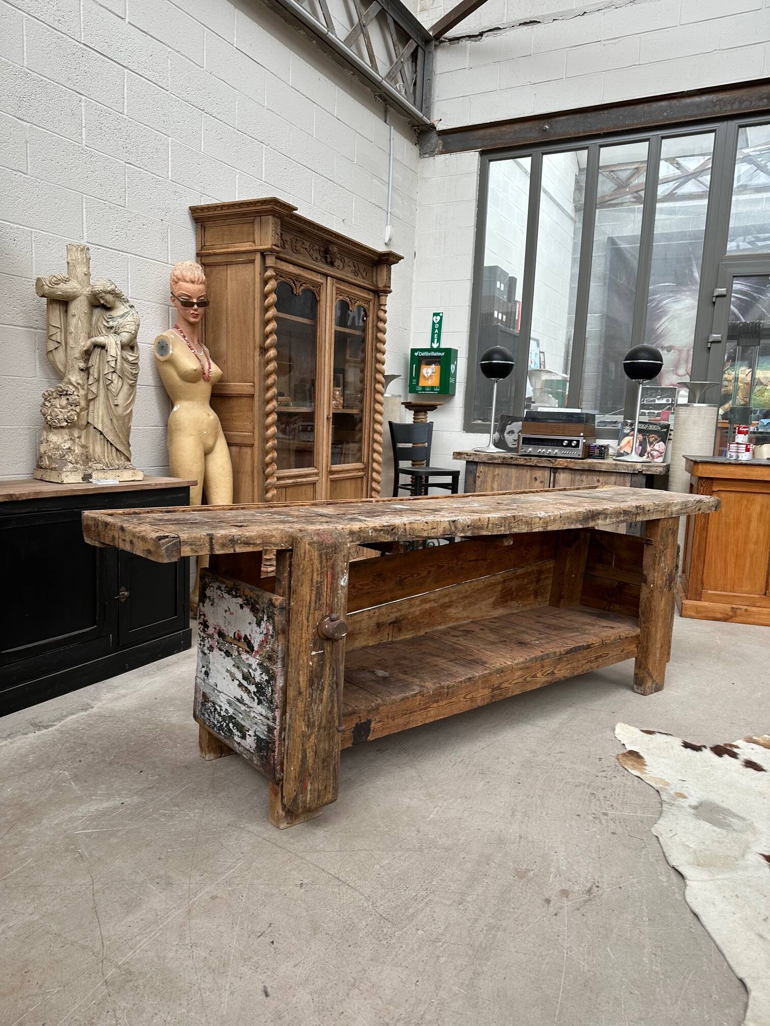 Artist's workbench, early 20th century