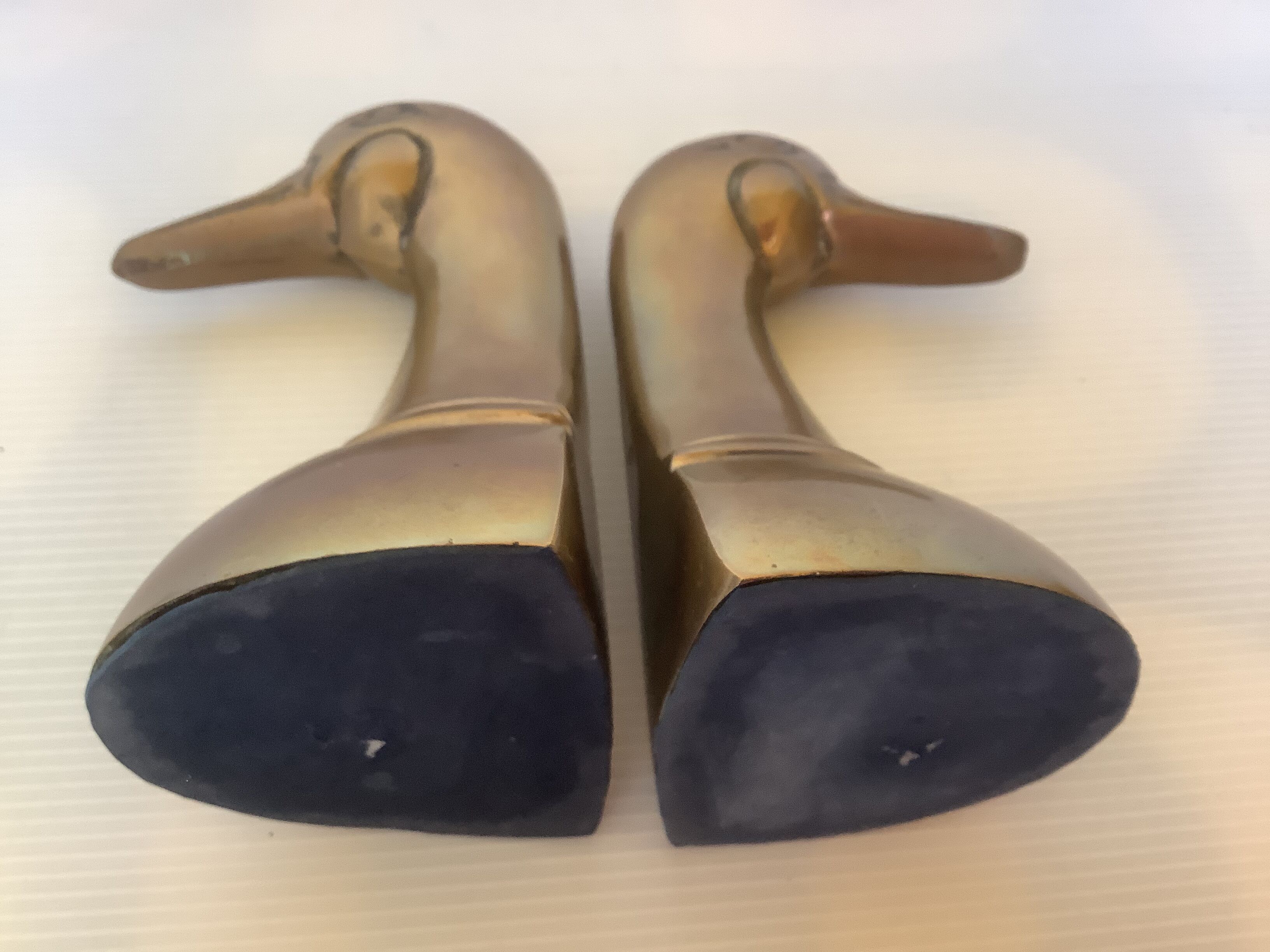 Serre livres oiseaux oies canards en laiton