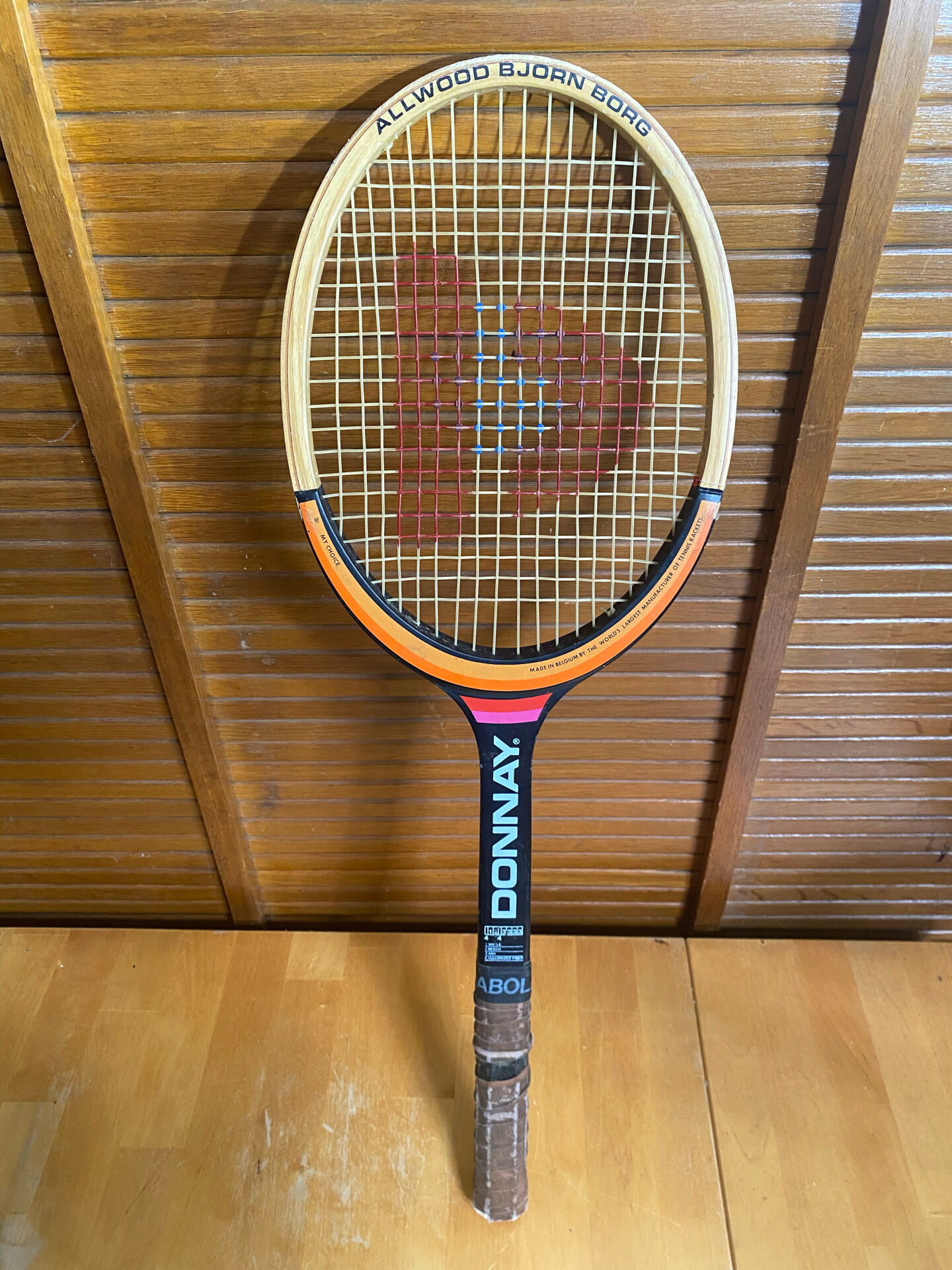 Vintage donnay bjorn borg wooden tennis racket + cover