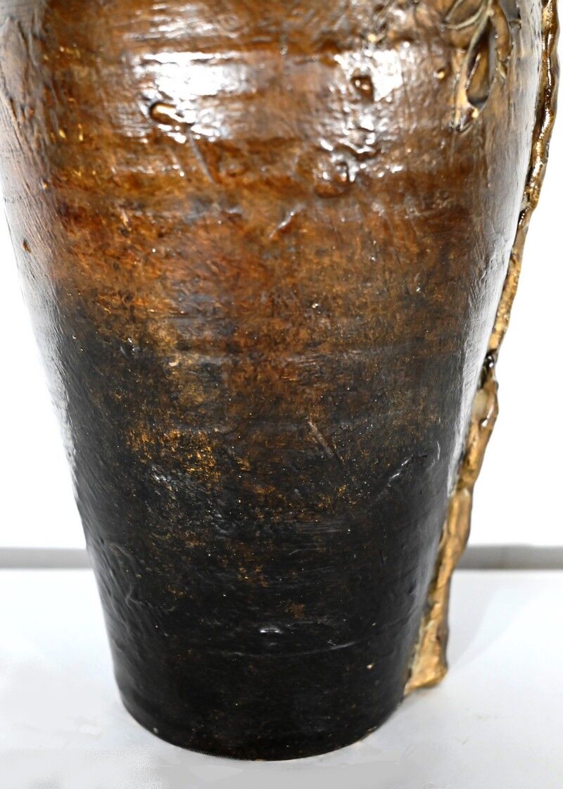 Enamelled Ceramic Vase, signed "Korina", Art Nouveau – 1900